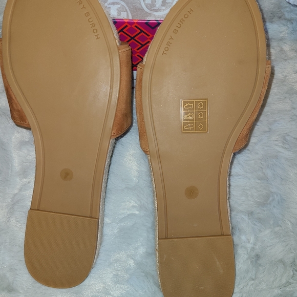 Tory Burch espadrille suede slides - Picture 2 of 2
